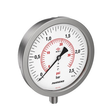 Q160 0-60 BAR ALT.ÇIK.KURU PASLANMAZ MANOMETRE 160