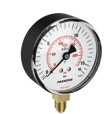 Q100 0-25 BAR ALT.ÇIK.KURU MANOMETRE 10010001