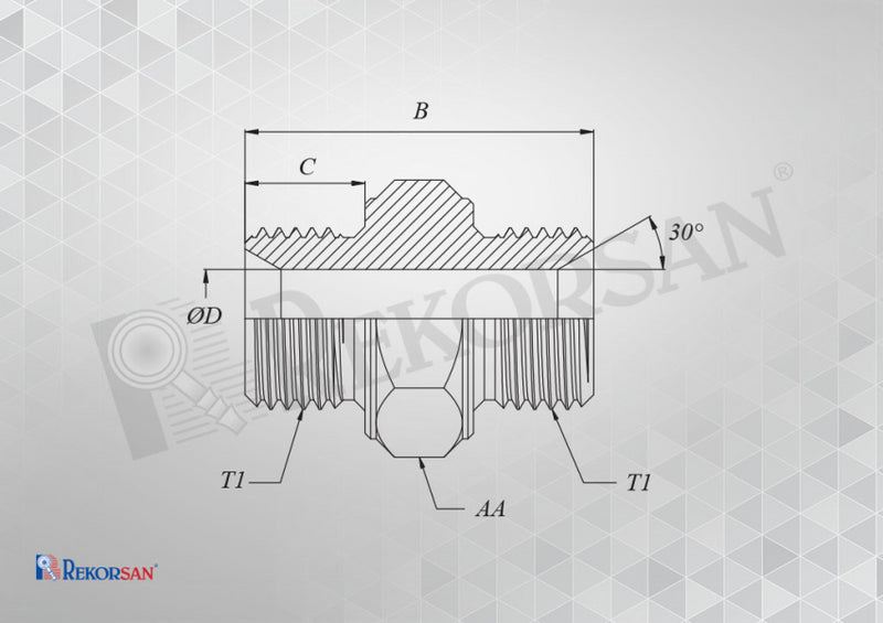 Resmi Galeri görüntüleyicisine yükle, 1/4 HİDROLİK NİPEL - Hidrotek Hortum
