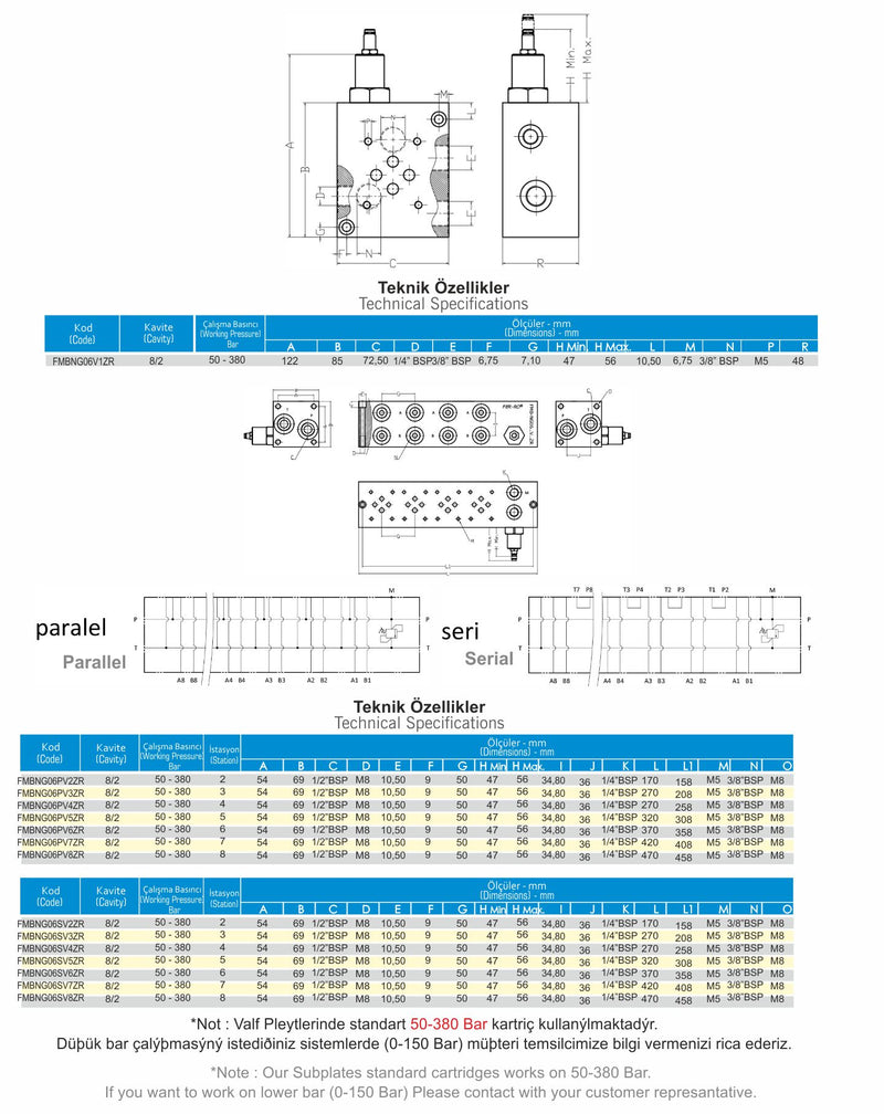 Load image into Gallery viewer, NG6 FIVE VALVE PLATE PARALLEL (SAFE) FERRO
