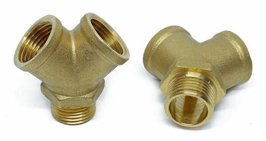 3/8 BRASS DOUBLE FORK CONNECTION