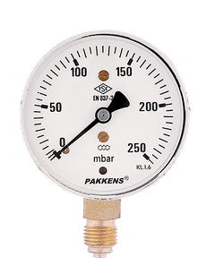 Q63 0-60 MBAR LOWER OUTPUT DRY DIAPHRAGM MANOMETER 