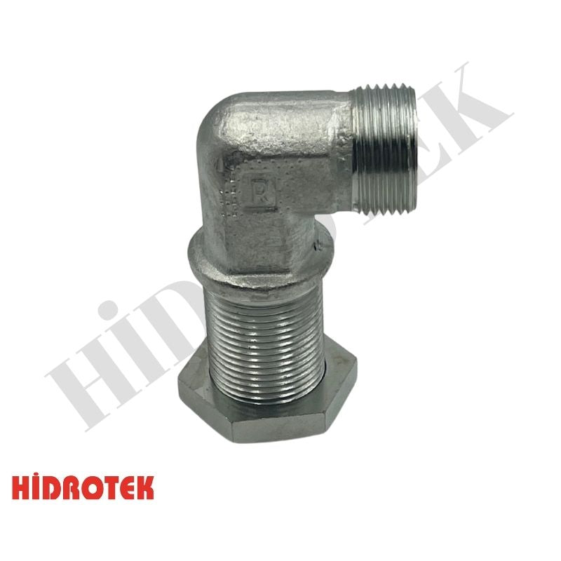 Load image into Gallery viewer, 16MM HYD. CURTAIN PASSAGE ELBOW YB RK.
