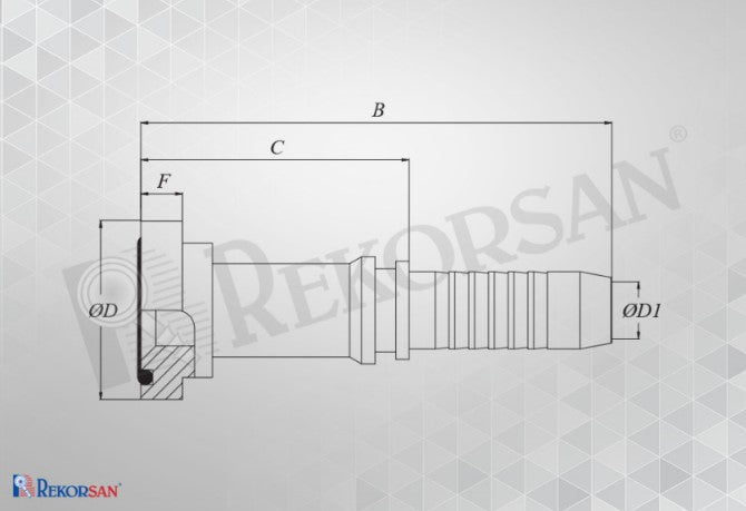 Load image into Gallery viewer, 1-54 HİDROLİK 6000 SERİSİ KALIN FLANŞ - Hidrotek Hortum
