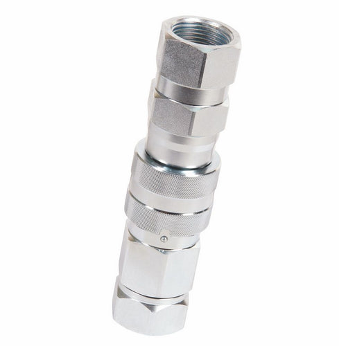3/8 HYDRAULIC FLAT QUICK COUPLING SET FERRO